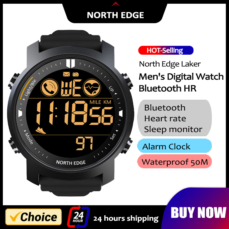Watch Iwo - NORTH EDGE Mens Smart Watch Heart