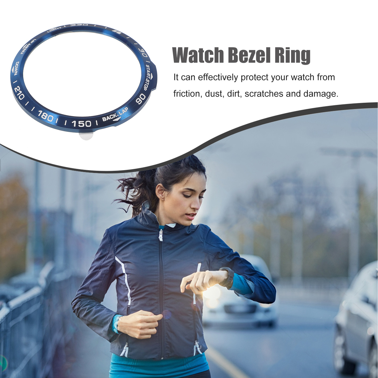 1Pcs Metal Watch Bezel Ring St - đánh giá và giá Smartwatch Ring Watches