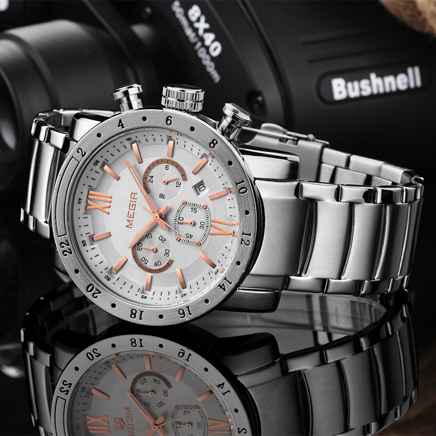 MEGIR Stainless Steel Casual W - đánh giá và giá Smartwatch Watches Digital