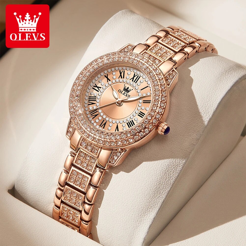 OLEVS 9943 Luxury All Diamond  - đánh giá và giá Minimalist Thin Watch