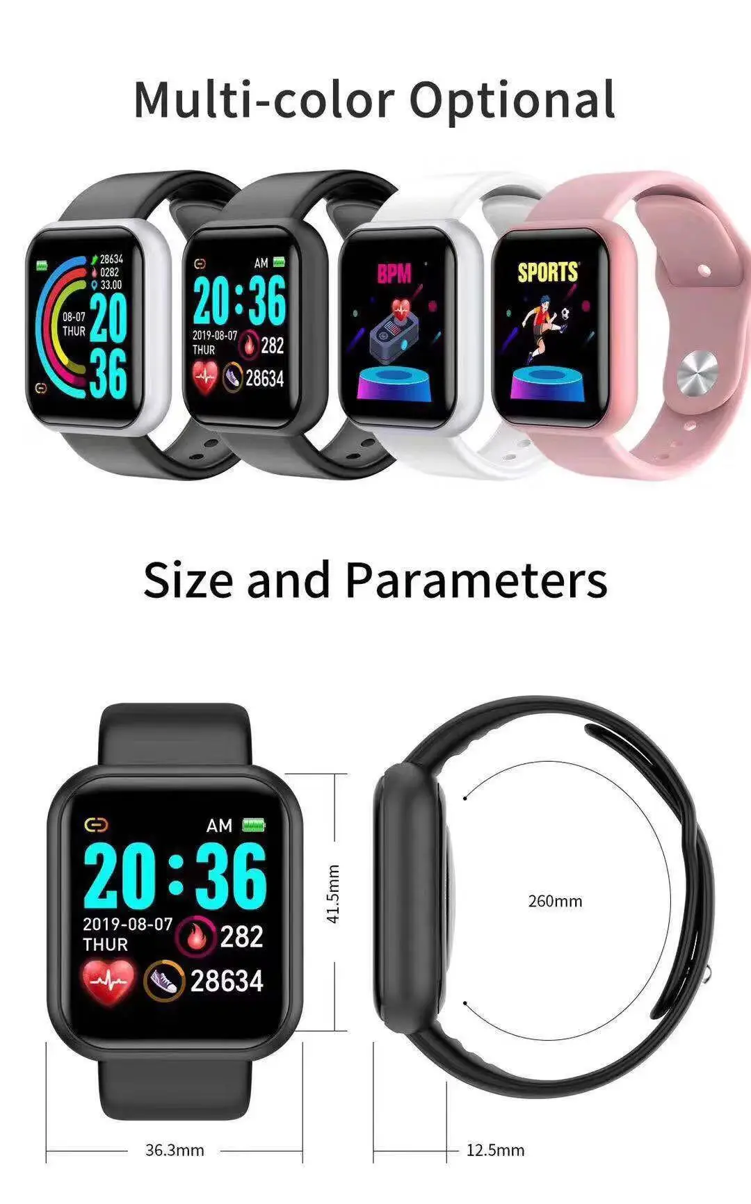 D20 Pro Smart Watch Men Y68 Sm - đánh giá và giá Smartwatch Watches For Men