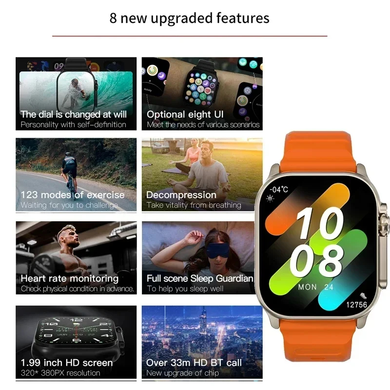 Lenovo Smart Watch T900 Ultra  - đánh giá và giá Watch Iwo