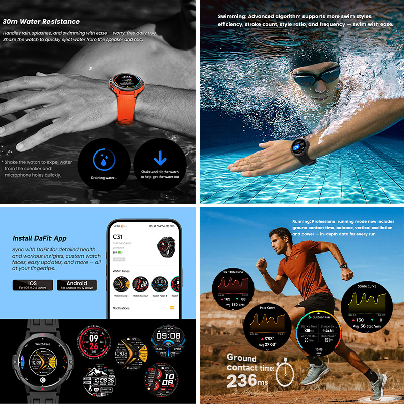 NEW 6-Axis Gyroscope Military  - đánh giá và giá Timex Watches Smartwatch