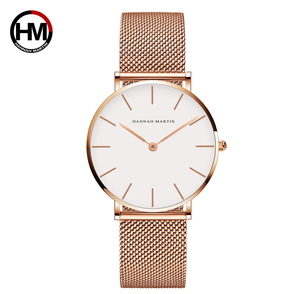 Hannah Martin Top Brand Luxury - đánh giá và giá Minimalist Thin Watch