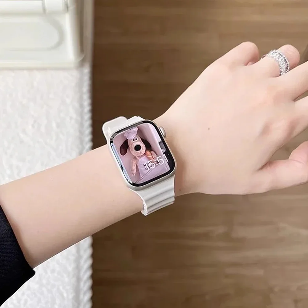 Silicone Ocean strap for Apple - đánh giá và giá Smartwatch Apple Watches For Men