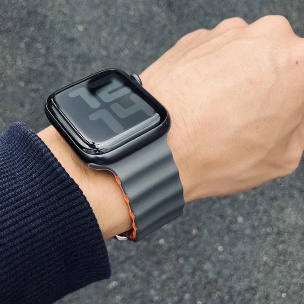 Silicone Ocean strap for Apple - đánh giá và giá Smartwatch Apple Watches For Men