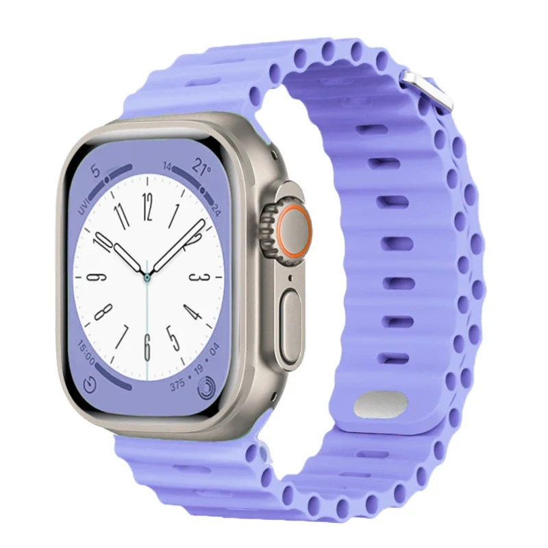 Silicone Ocean strap for Apple - đánh giá và giá Smartwatch Apple Watches For Men