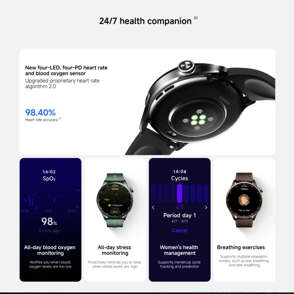 Global Version Xiaomi Watch S5 - đánh giá và giá Timex Watches Smartwatch